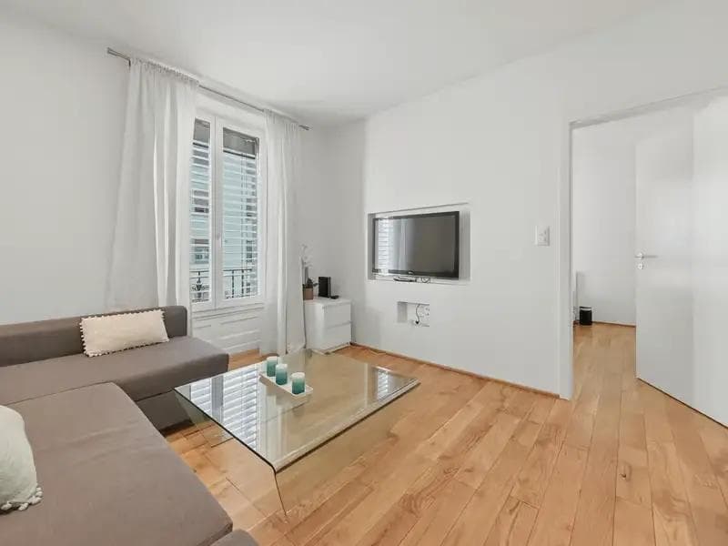 Superbe 2.5 pièces meublé - Hyper Centre de Genève - Séjour 1 Superbe 2.5 pièces meublé - Hyper Centre de Genève - Séjour 1