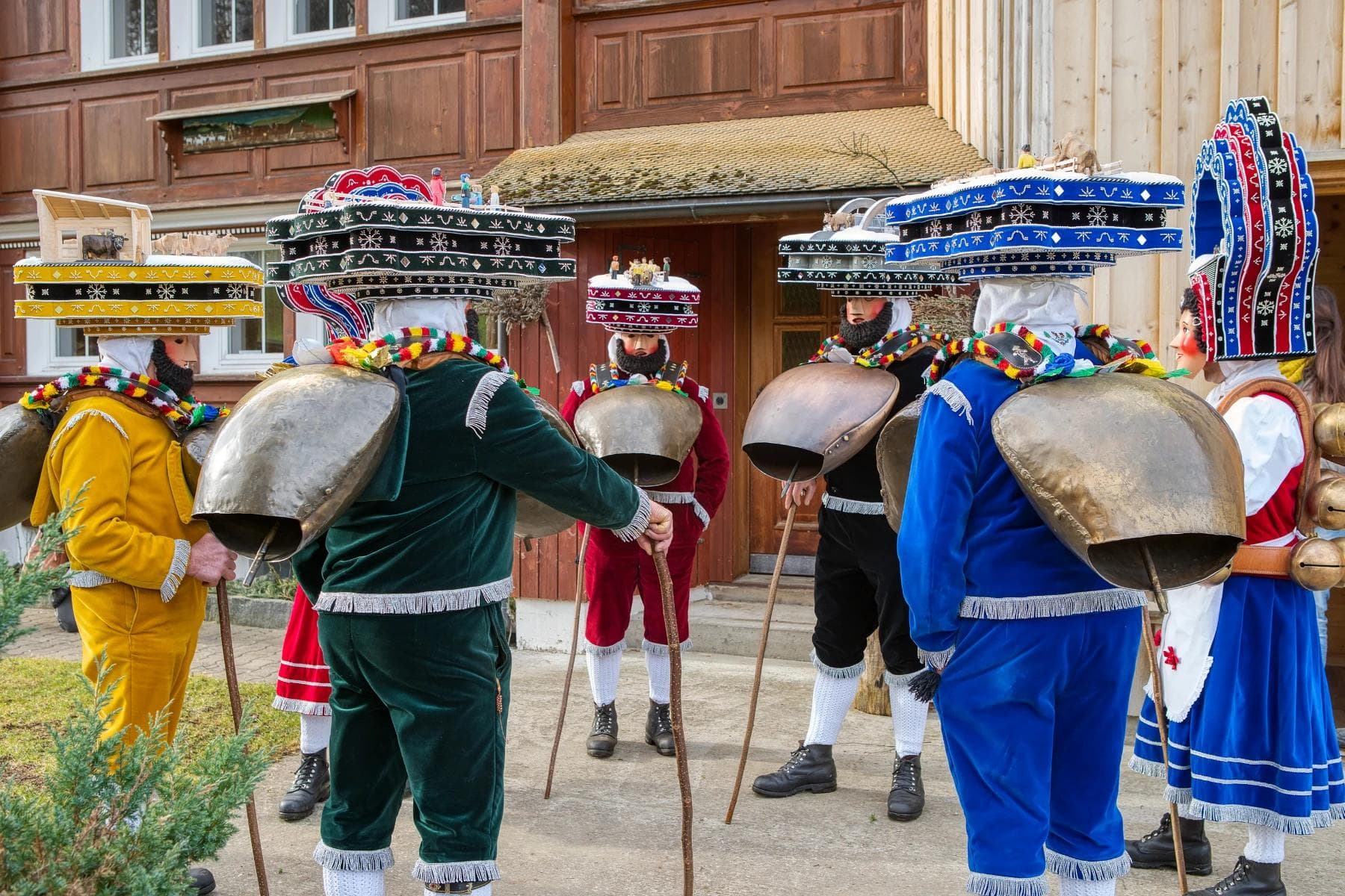 People in Appenzell still preserve traditional Swiss rituals. People in Appenzell still preserve traditional Swiss rituals.