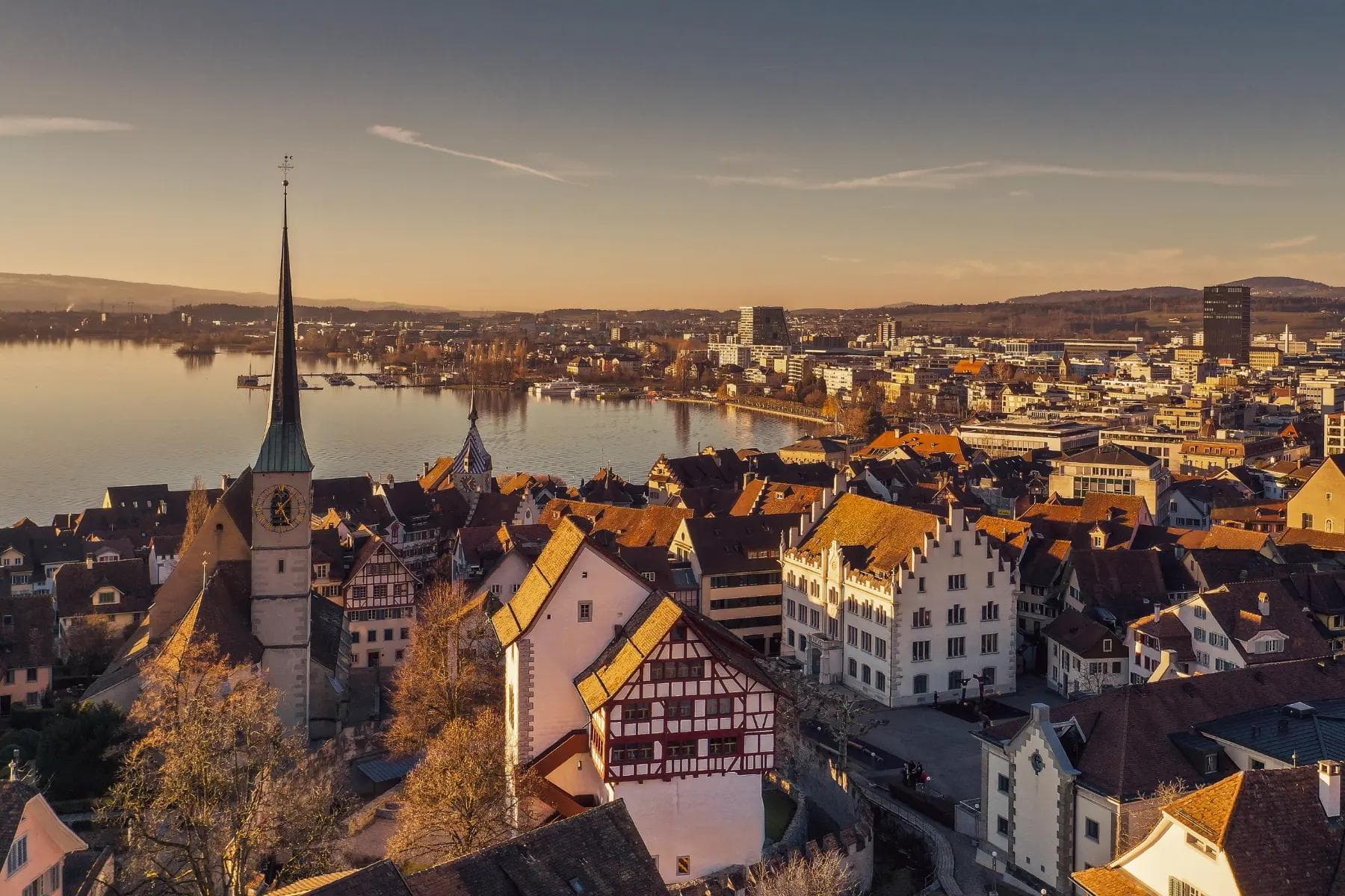 A beautiful scenery of Zug, Switzerland A beautiful scenery of Zug, Switzerland